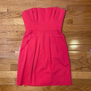 BCBG Red Strapless Mini Dress
